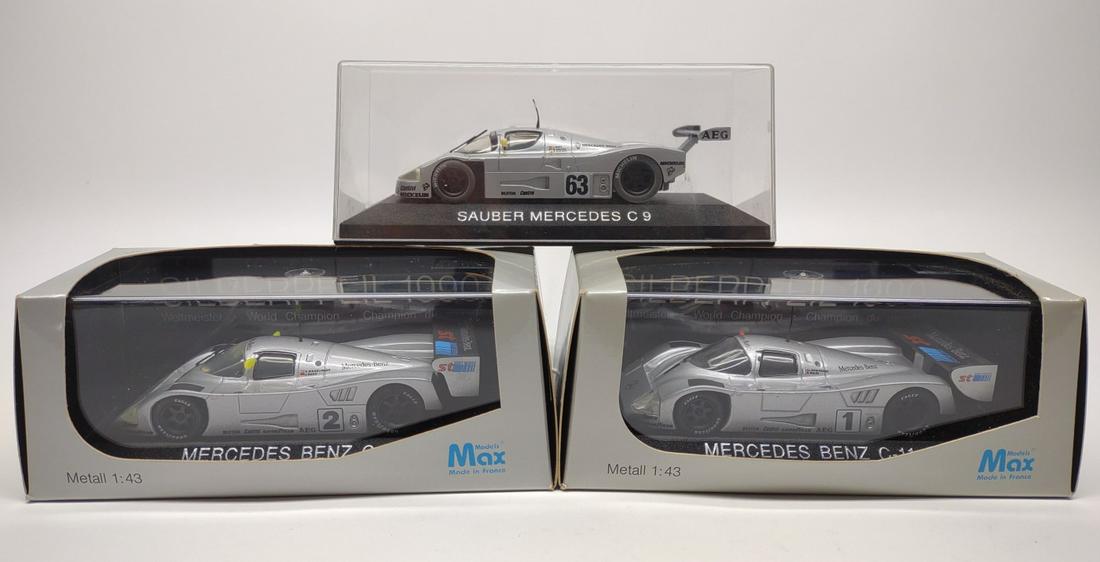 3 Max Models Mercedes 1/43 Scale C11 & C9 Cars (1 of 7)