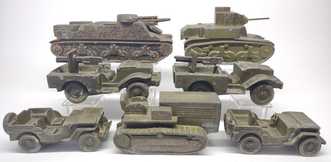 8 WWII Dale Model Military Vehicle Toys (1 of 20)