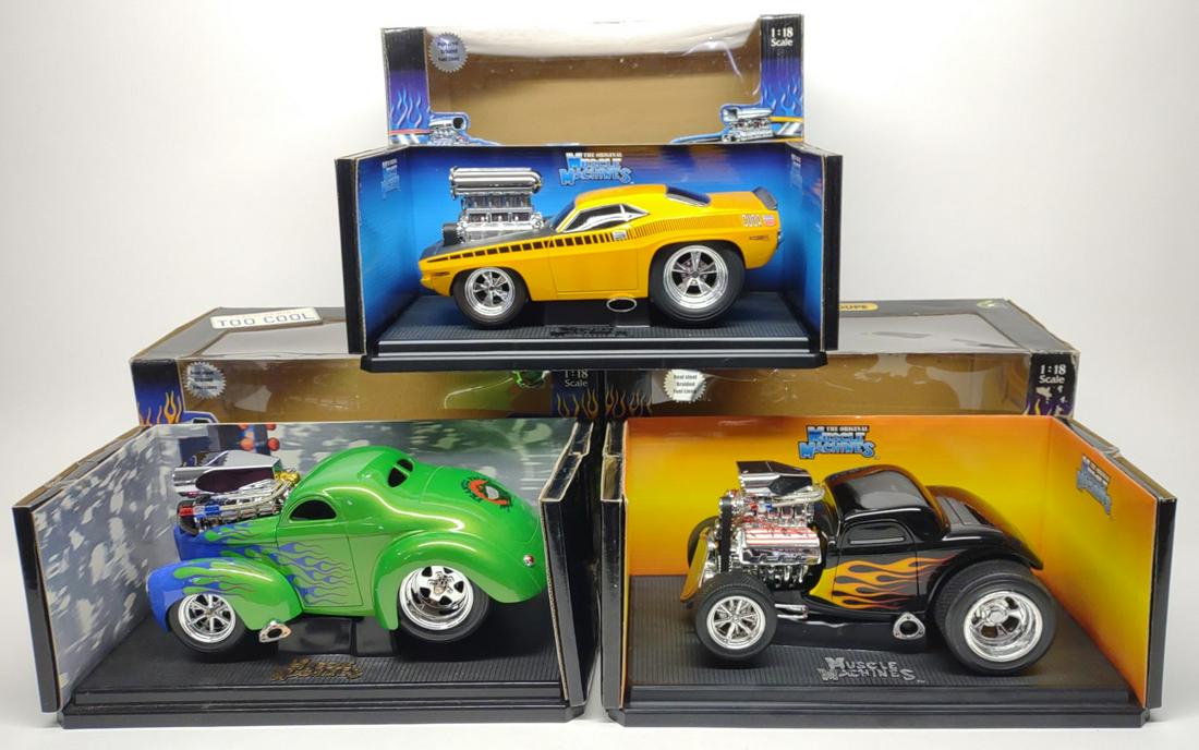 3 Muscle Machines 1/18 Scale Die-cast Car Models (1 of 10)