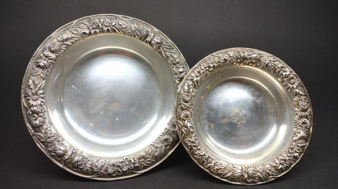 2 Kirk Sterling Silver Repousse Bowls (1 of 10)