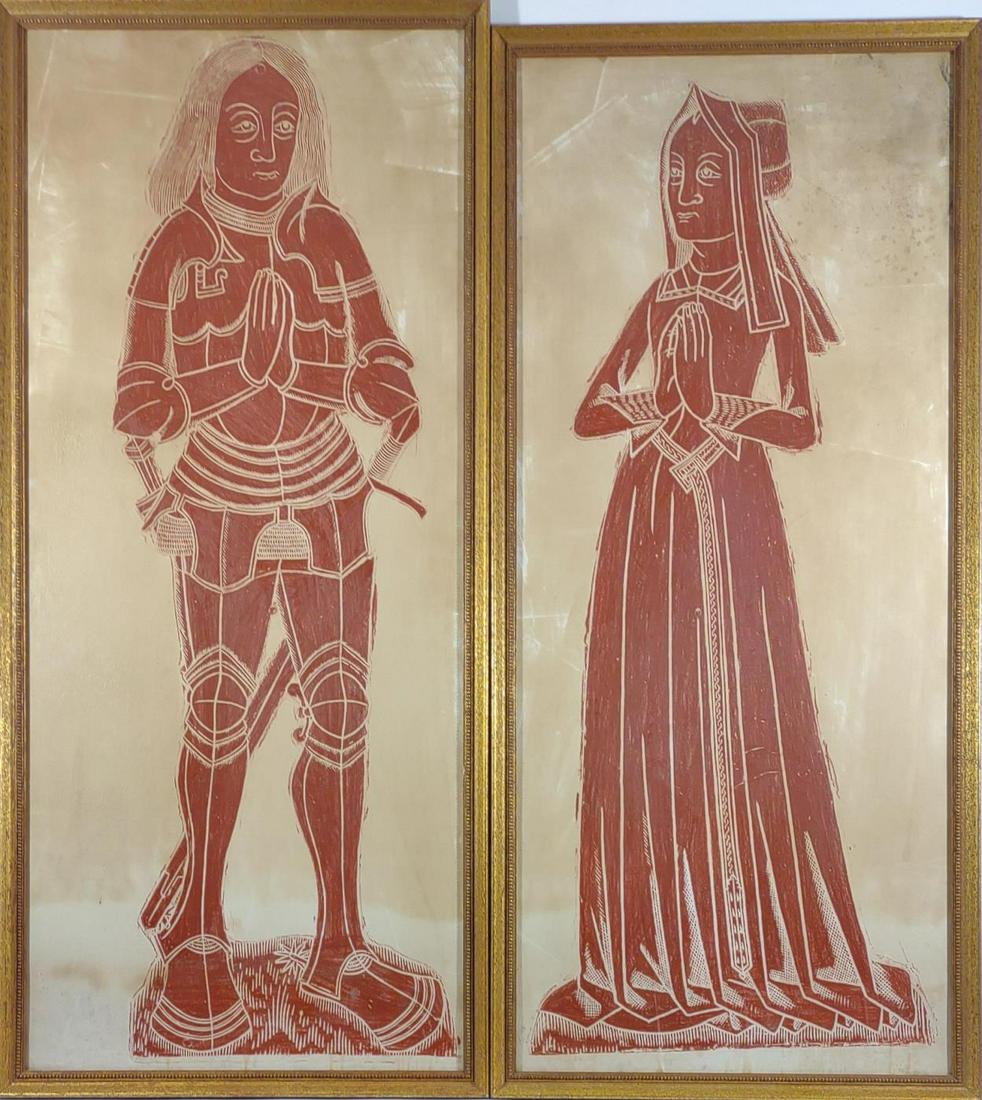 English Brass Rubbing Pr. St Mary Church Fairford (1 of 12)