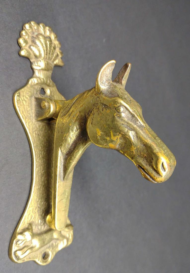 Brass Horse Head Door Knocker (1 of 5)