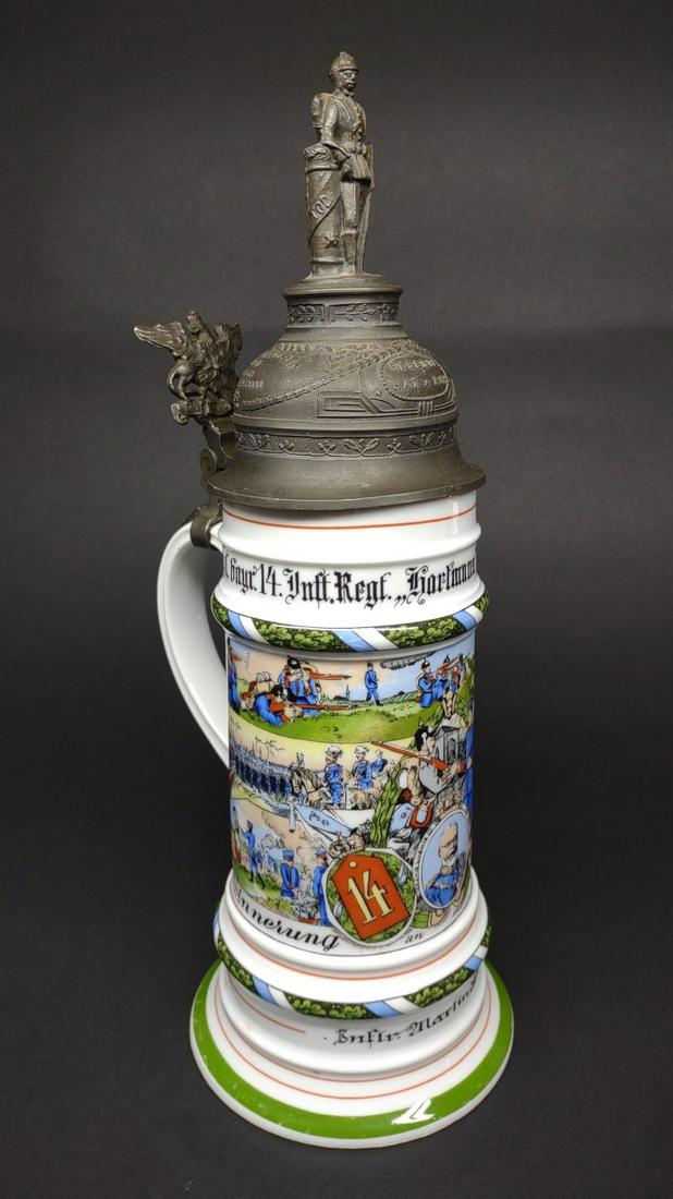 AK Kaiser Regimental Reservist Beer Stein (1 of 9)