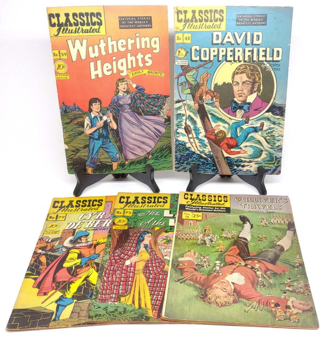 5 Classics Illustrated Comic Books (1 of 10)