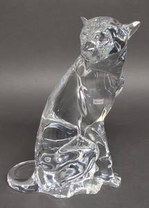 Large Baccarat Cheetah on the Watch Sculpture