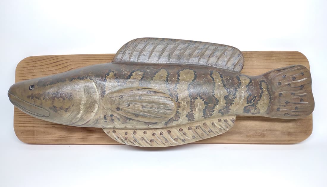 Howard Bauer Snakehead Fish Carving (1 of 7)