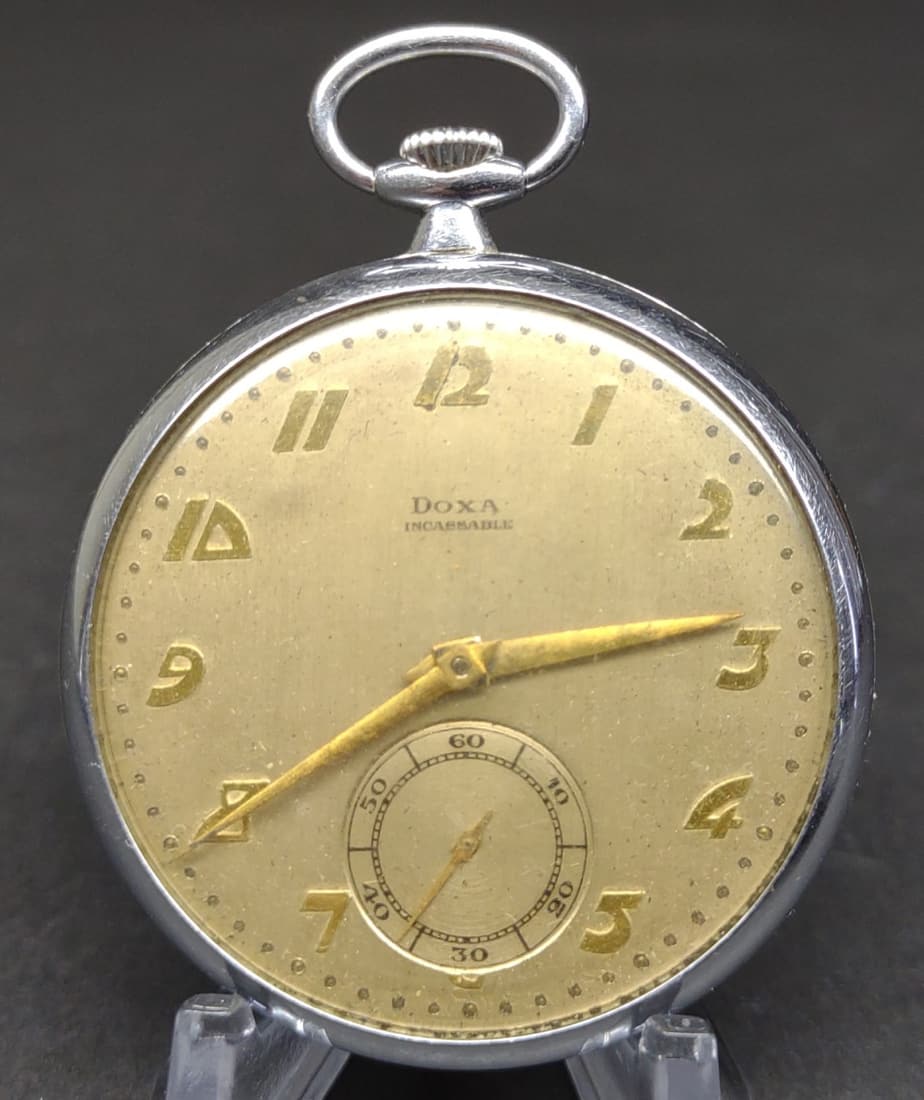 Doxa Pocket Watch (Works) (1 of 8)