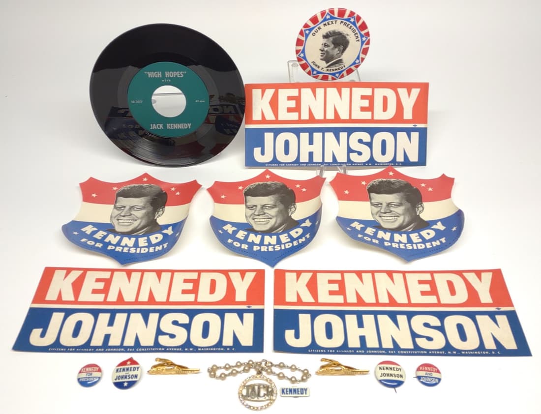 Kennedy Political Campaign Items (Original) (1 of 15)