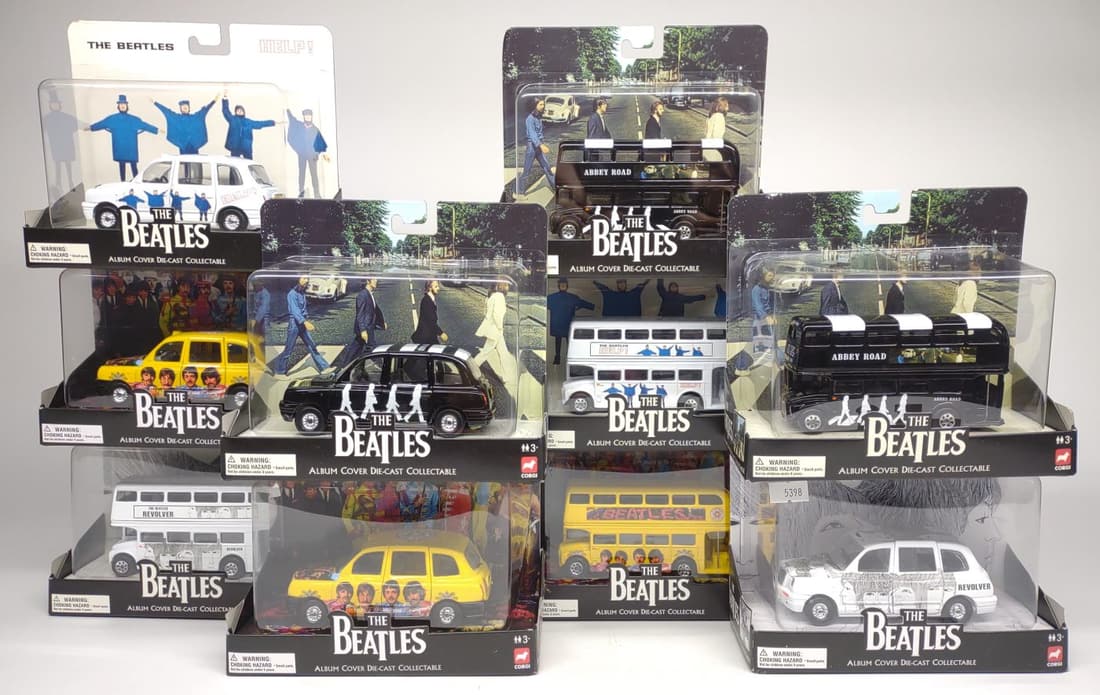 10 Beatles Diecast Album Cover Buses & Cars Auction