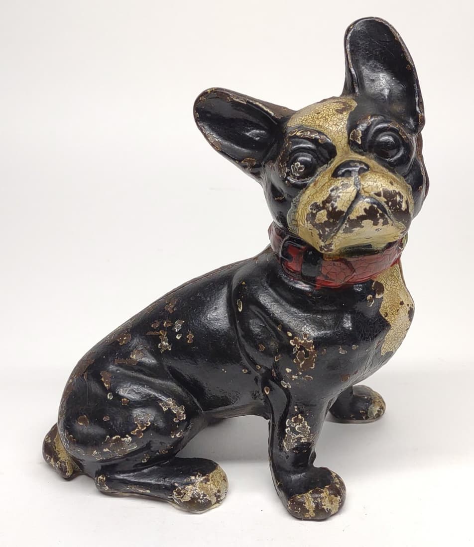 Antique top bulldog doorstop