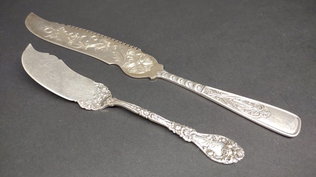 Antique Sterling & Plated Cake Knives (1 of 11)