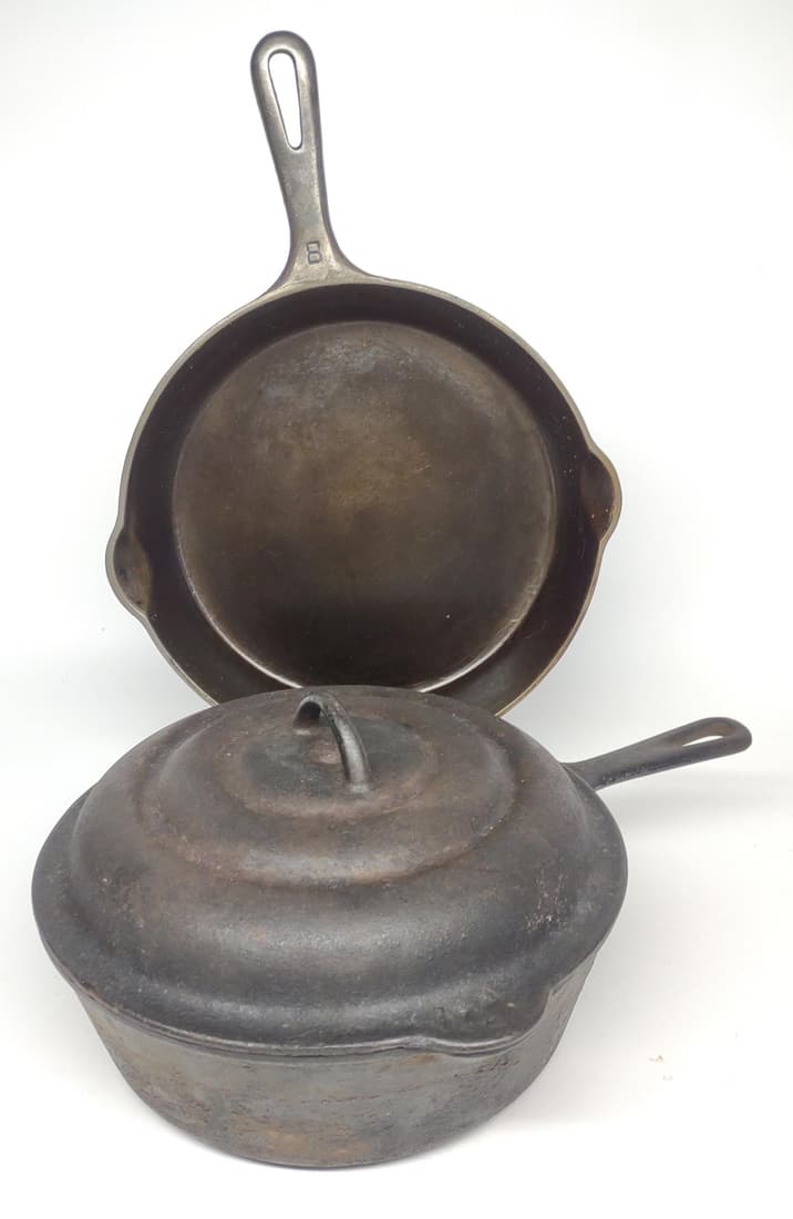 2 Griswold & O'Brien Cast Iron Pan / Fryer (1 of 11)
