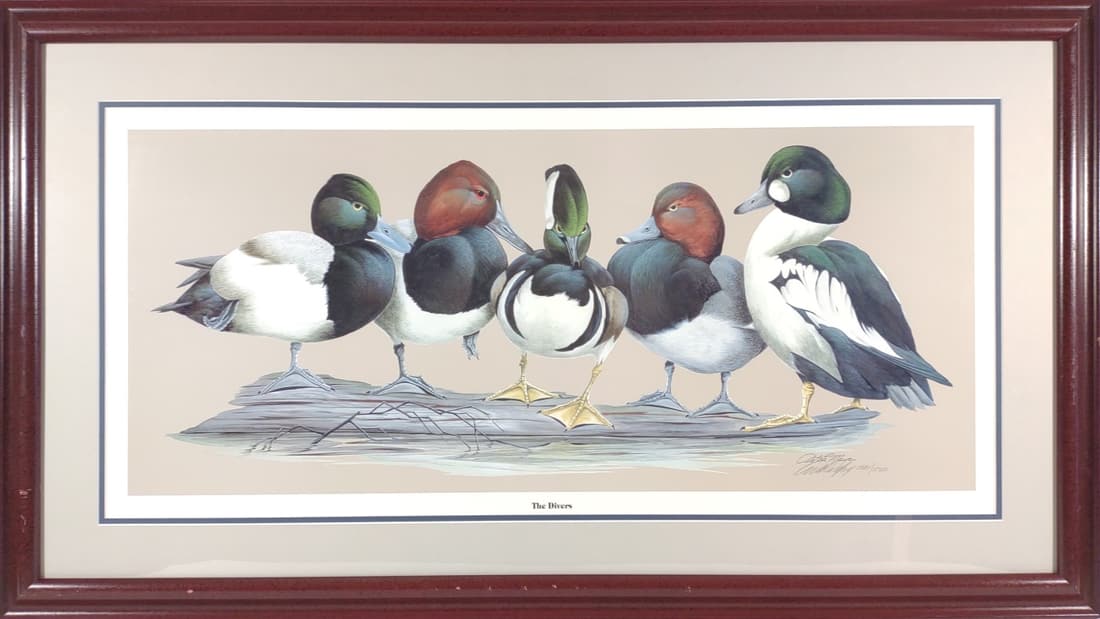 Art LaMay Signed 'The Divers' Duck Print (1 of 7)