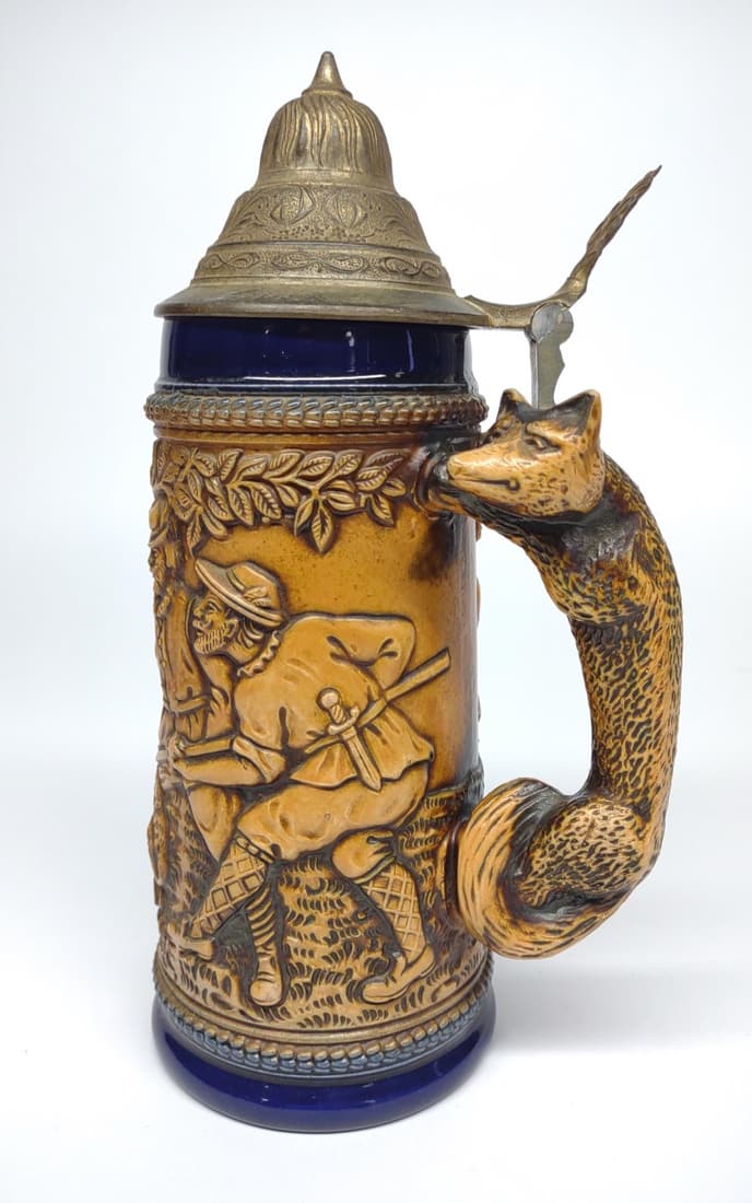Gerz Fox Hunt Beer Stein (1 of 6)