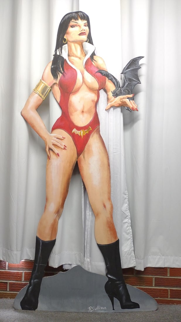 6' Vampirella 2 Sided Standee Comic Art Painting (1 of 8)