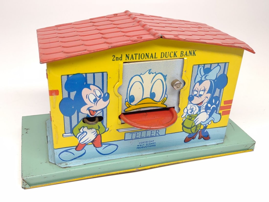 J Chein Walt Disney 2nd National Duck Coin Bank (1 of 11)