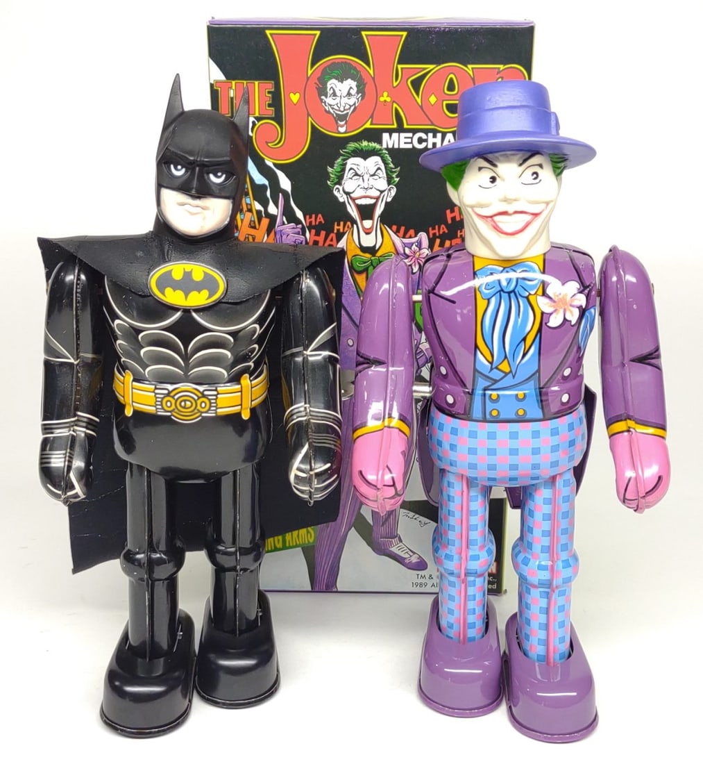 Billiken Batman & Joker Wind-Up Tin Toys (1 of 8)