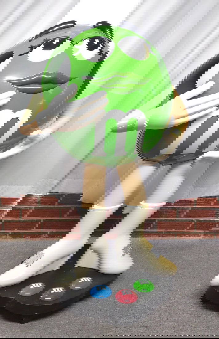 Ms Green M&m Store Display Candy Holder Auction