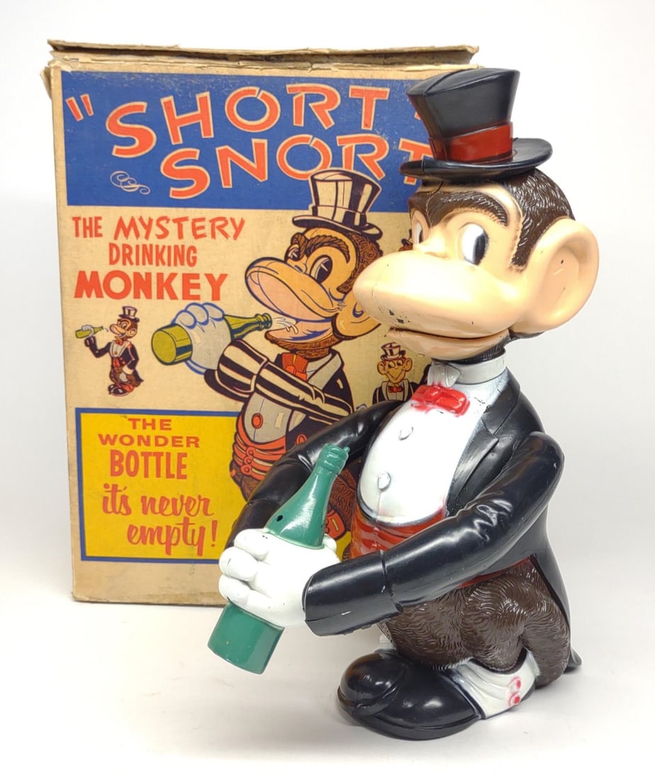 Marx Wind-Up Short Snort Monkey Toy w/ Box (1 of 10)