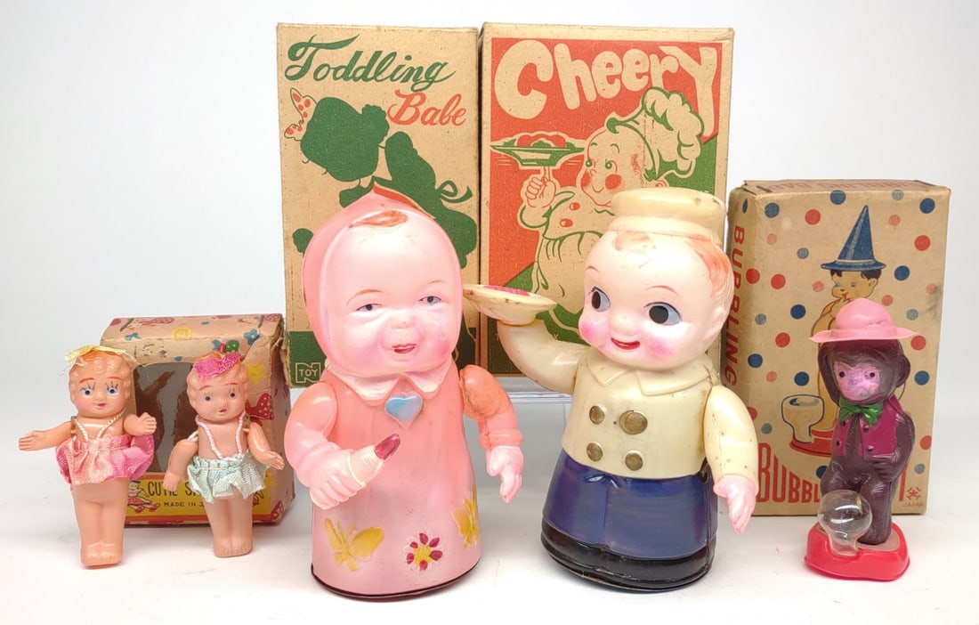 4 Celluloid Japan Dolls & Toys (1 of 15)