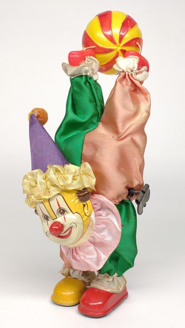 Japan Wind-Up Handstand Clown Toy (1 of 7)