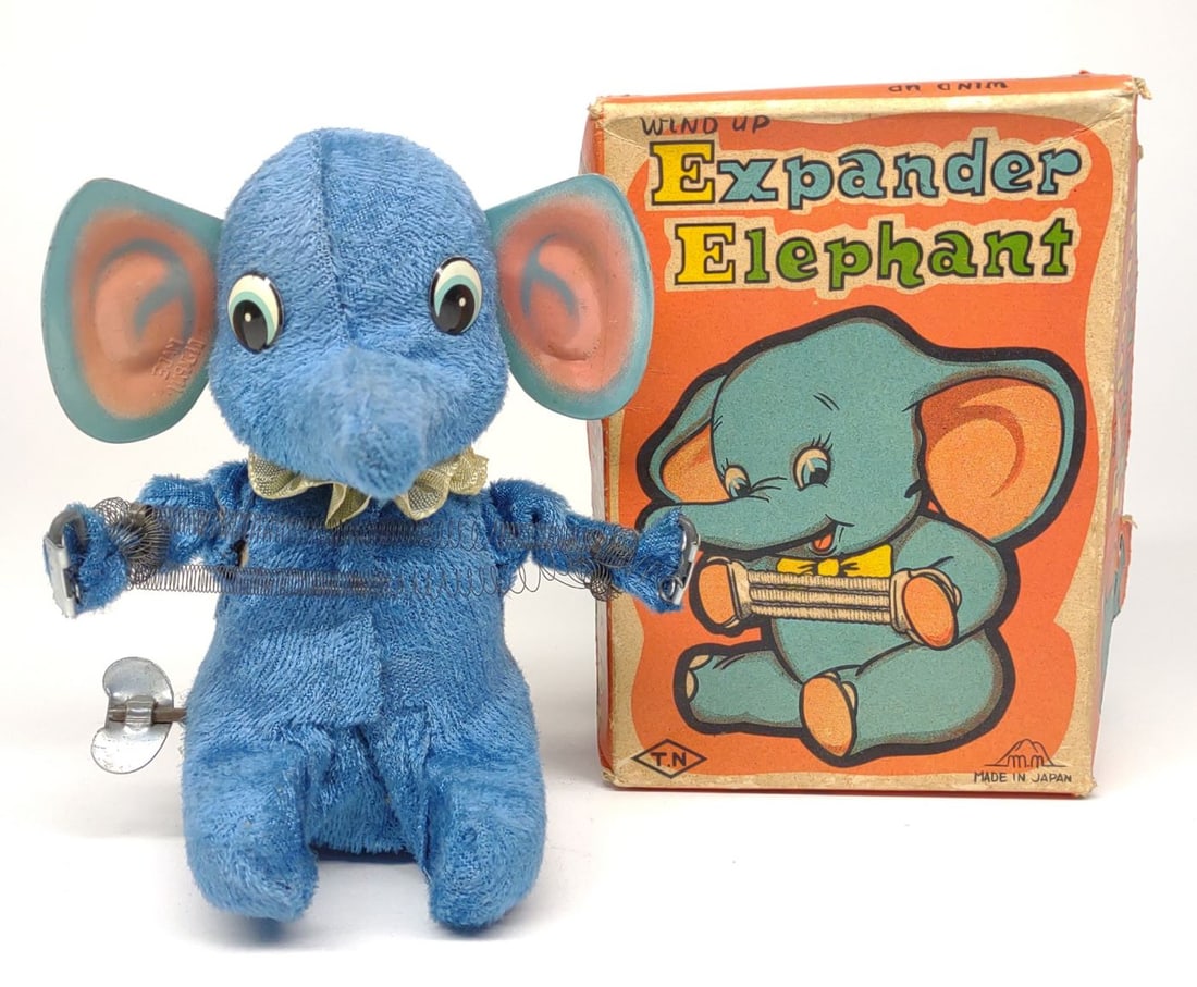 Japan Wind-Up Expander Elephant Toy w/ Box (1 of 9)