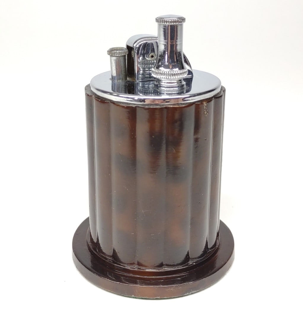 1930s Ronson Grecian Touch Tip Table Lighter (1 of 6)