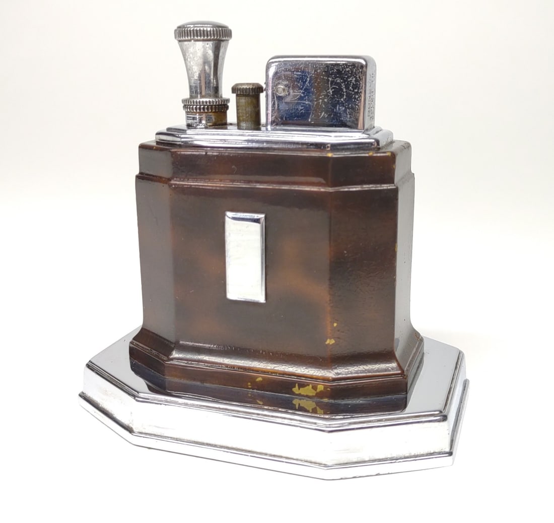 Ronson Touch Tip Octette Table Lighter (Tortoise) (1 of 9)