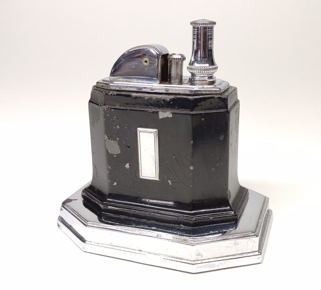 Ronson Touch Tip Octette Table Lighter (Black) (1 of 9)