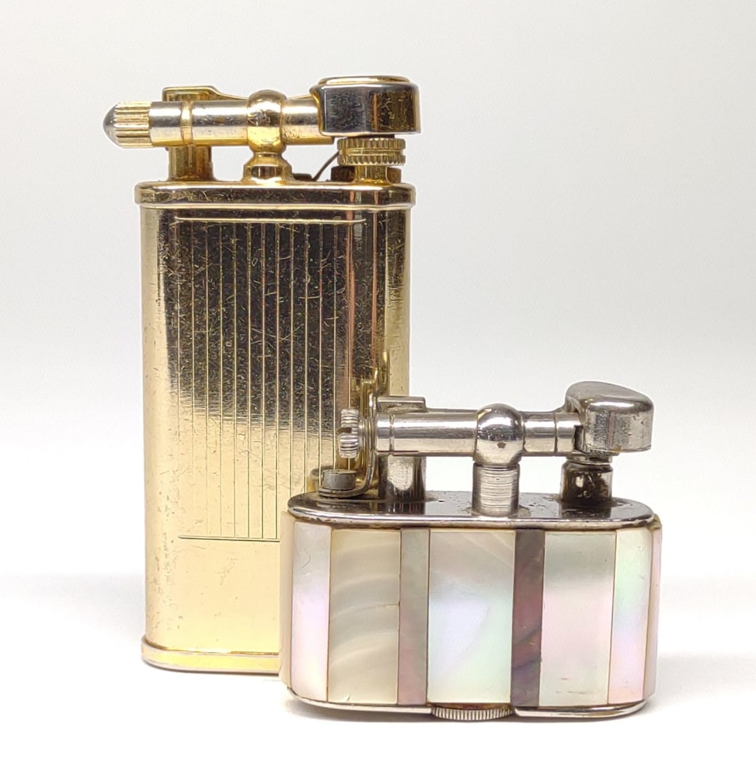 2 Vintage Lift Arm Lighters (Colibri & MOP) (1 of 7)