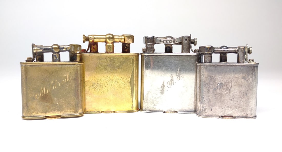 4 Art Deco Dunhill Unique Lift Arm Lighters (1 of 6)