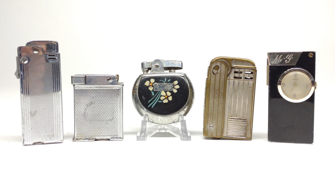 5 Vintage Cigarette Lighters (Regens, Thorens...) (1 of 6)