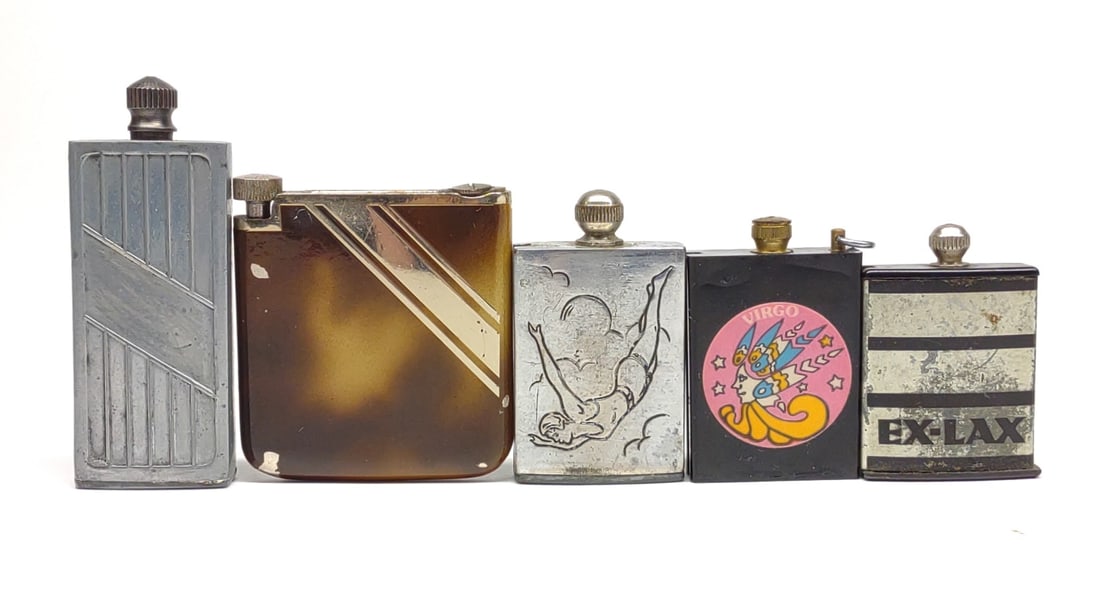 5 Vintage Striker Lighters (1 of 6)