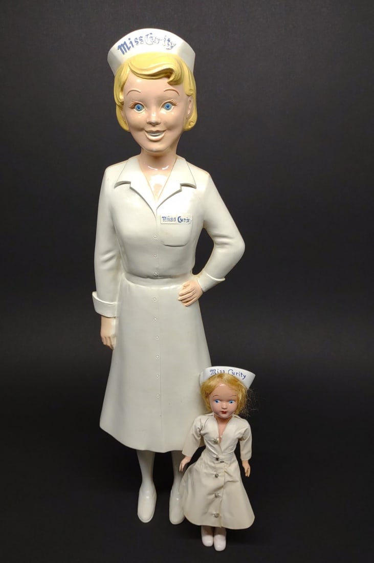 1950s Miss Curity Advertising Display Figures (1 of 12)