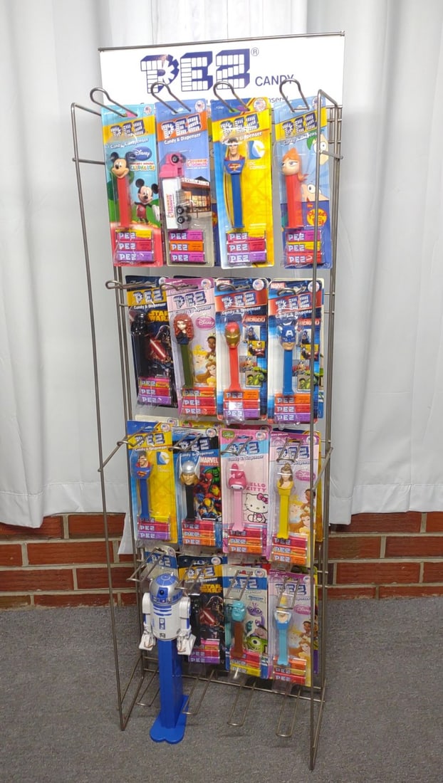 PEZ Store Display Rack w/ PEZ Dispensers (1 of 15)