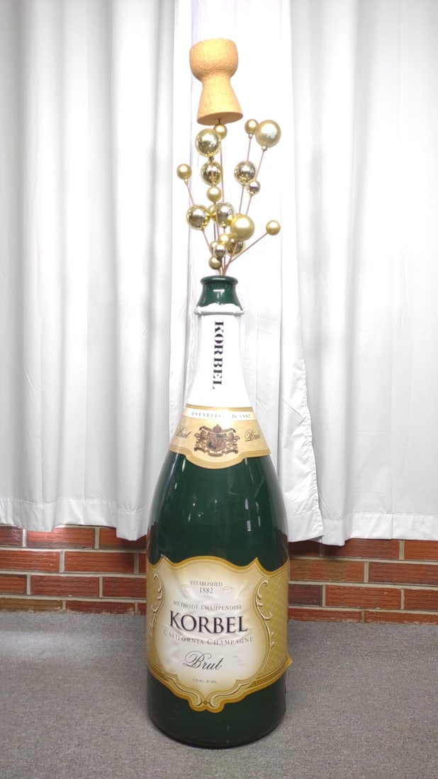 Large 50" Korbel Champagne Bottle Store Display (1 of 8)
