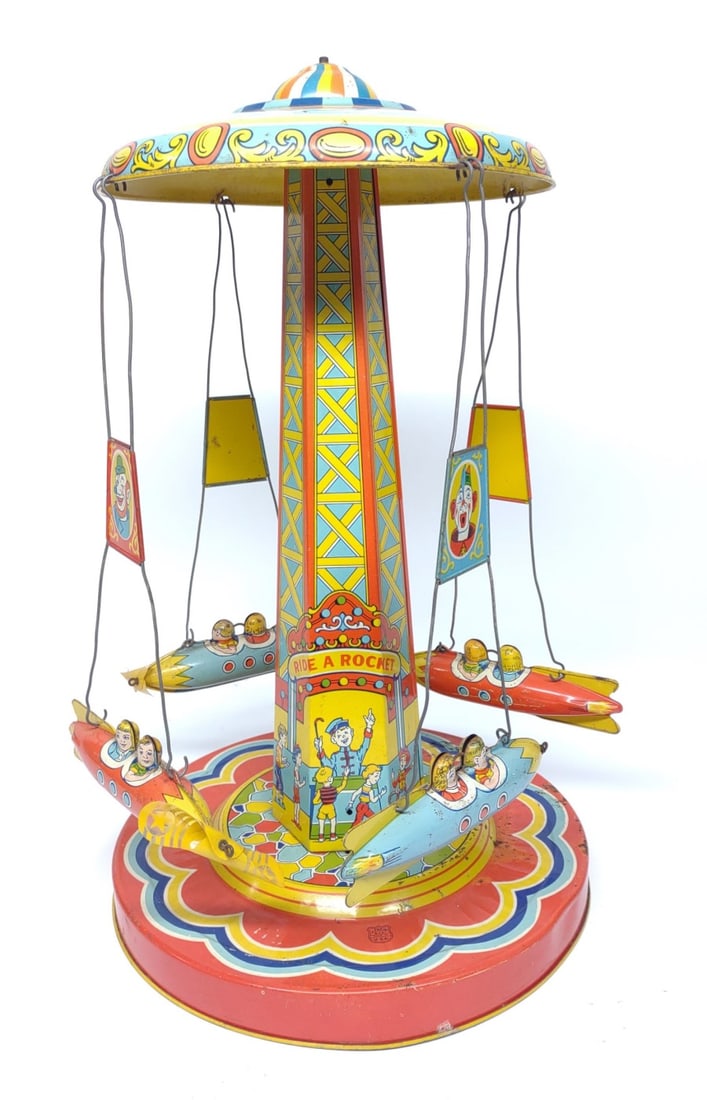 Chein Ride A Rocket Tin Wind-Up Toy (1 of 9)