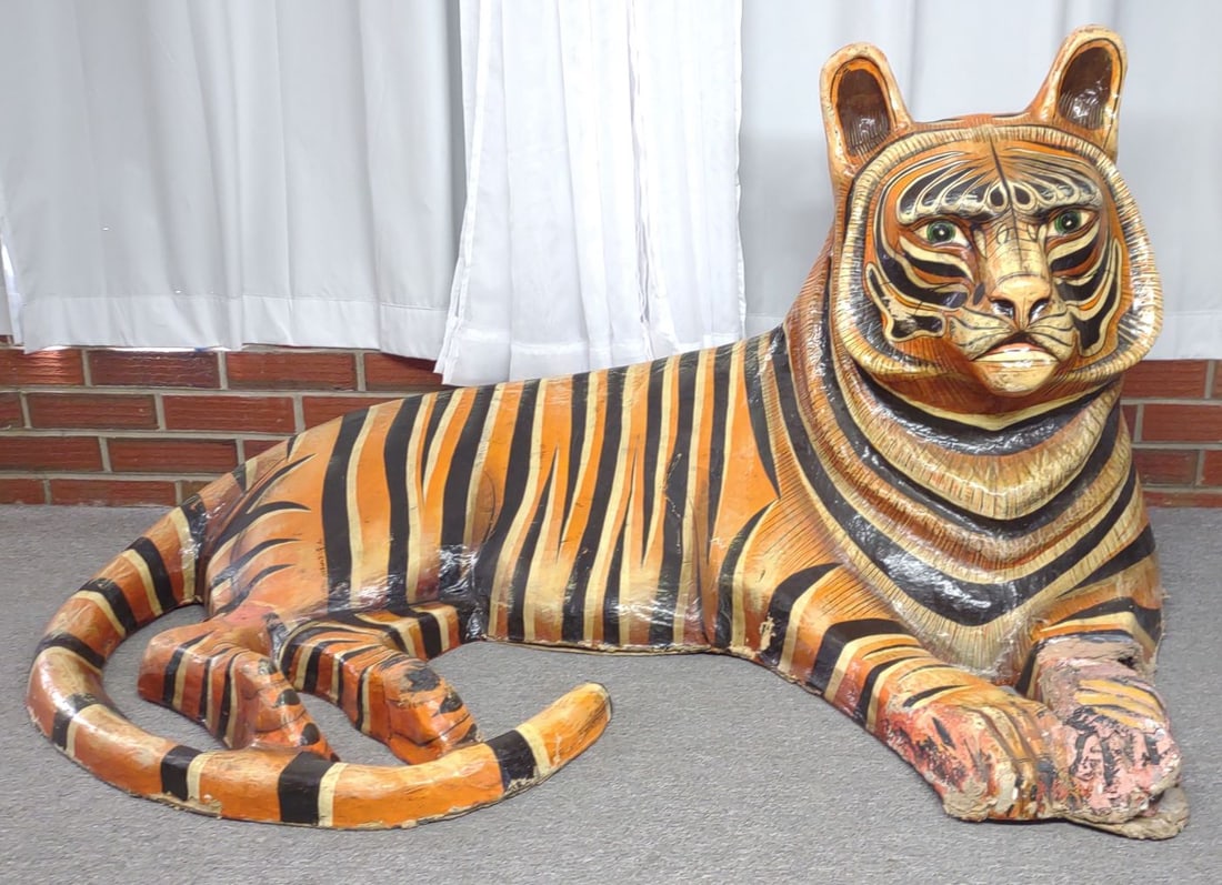Sergio Bustamante Tiger Sculpture Art (b 1949 MX) (1 of 11)