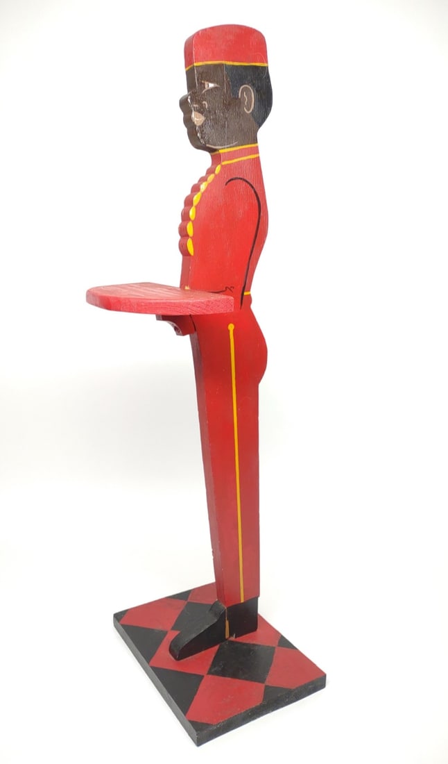 Wood Bellhop Smoking Stand / Calling Card Stand (1 of 8)