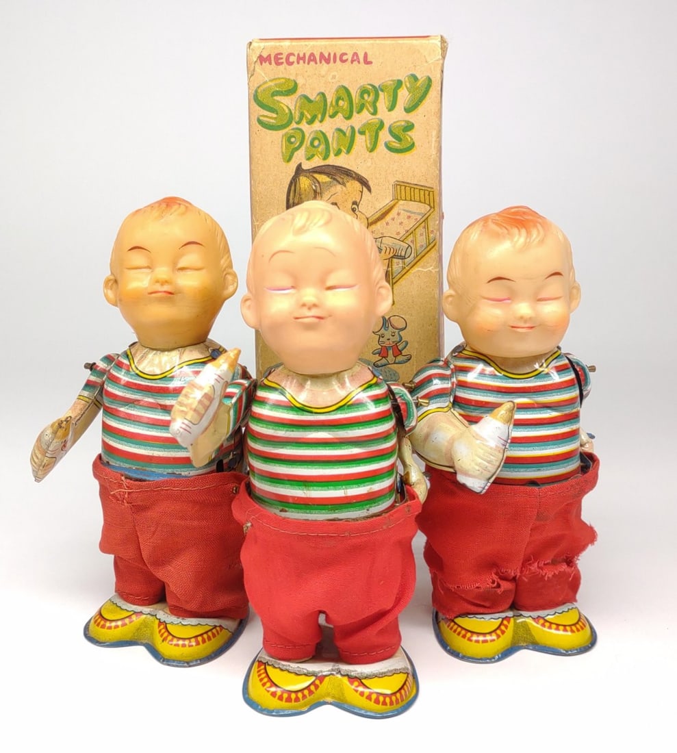 3 Mikuni Japan Smarty Pants Wind-Up Toys & 1 Box (1 of 9)
