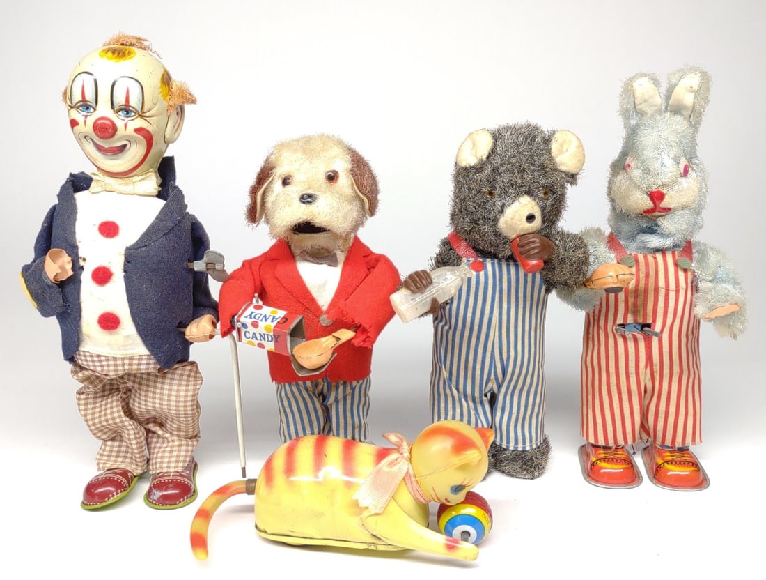 5 Alps Japan Wind-Up Mechanical Toys (1 of 11)