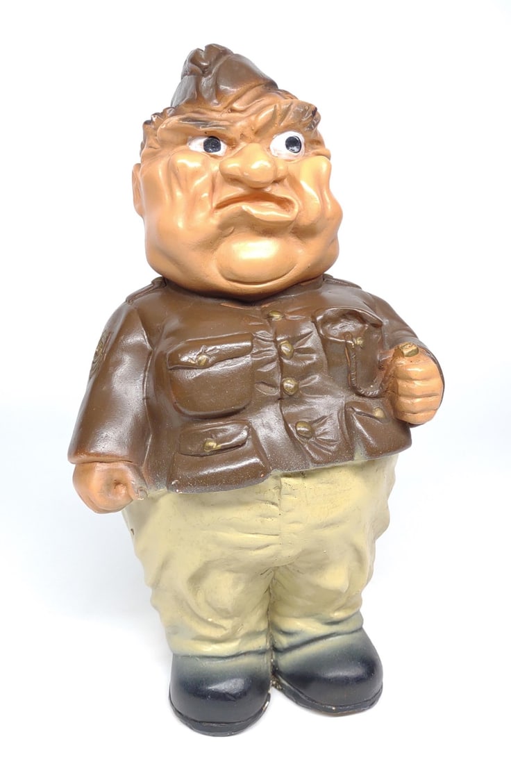 WWII US Army Sergeant Chalkware Coin Bank (1 of 7)