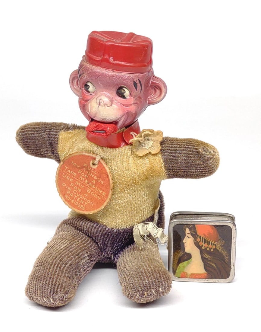 2 Figural Sewing Tape Measures (Germany & Japan) (1 of 9)