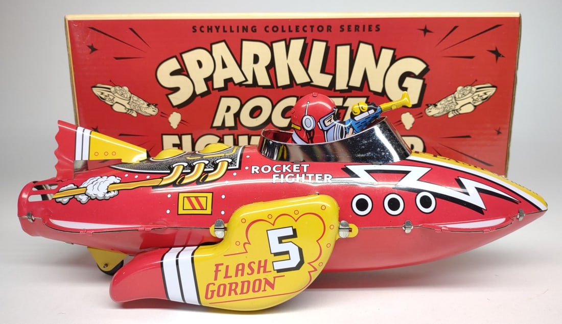 Schylling Flash Gordon Tin Sparkling Rocket Ship (1 of 11)