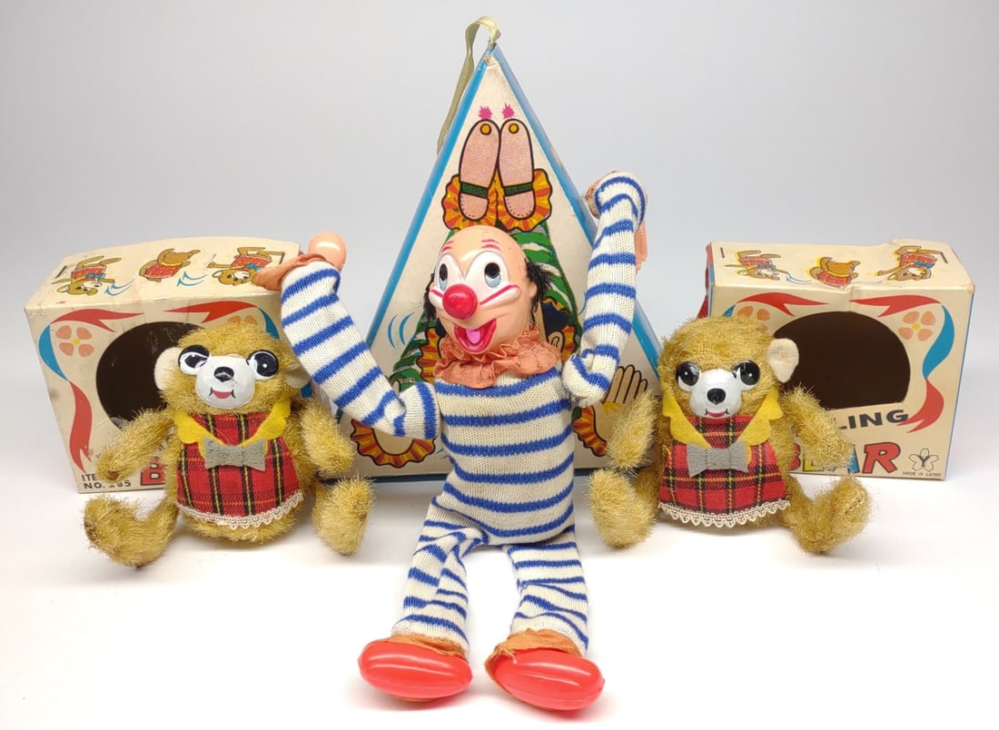 3 Wind-Up Tumbling Mechanical Toys w/ Boxes (1 of 16)