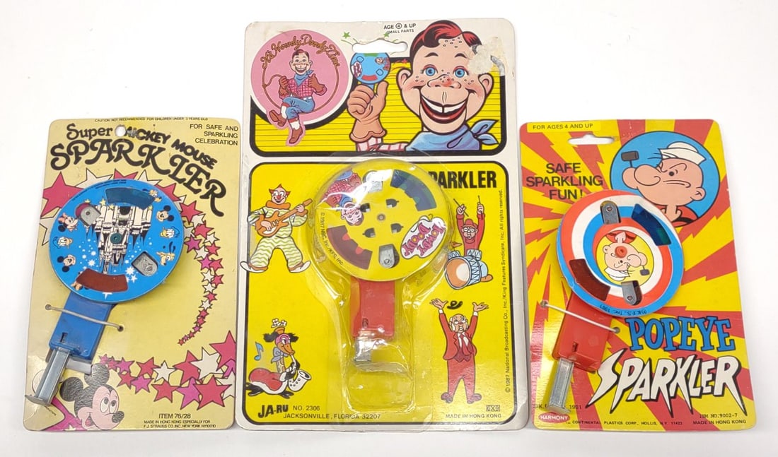 Popeye, Mickey & Howdy Doody Sparkler Toys (1 of 5)