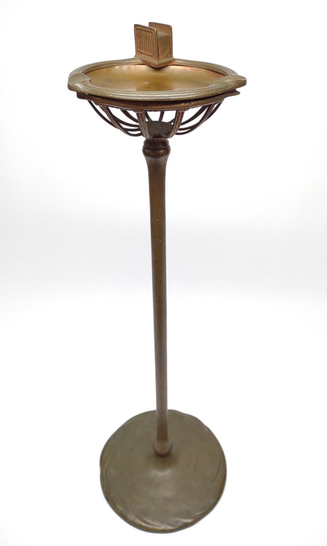 Tiffany Studios Bronze Smoking Stand #1649 (1 of 13)