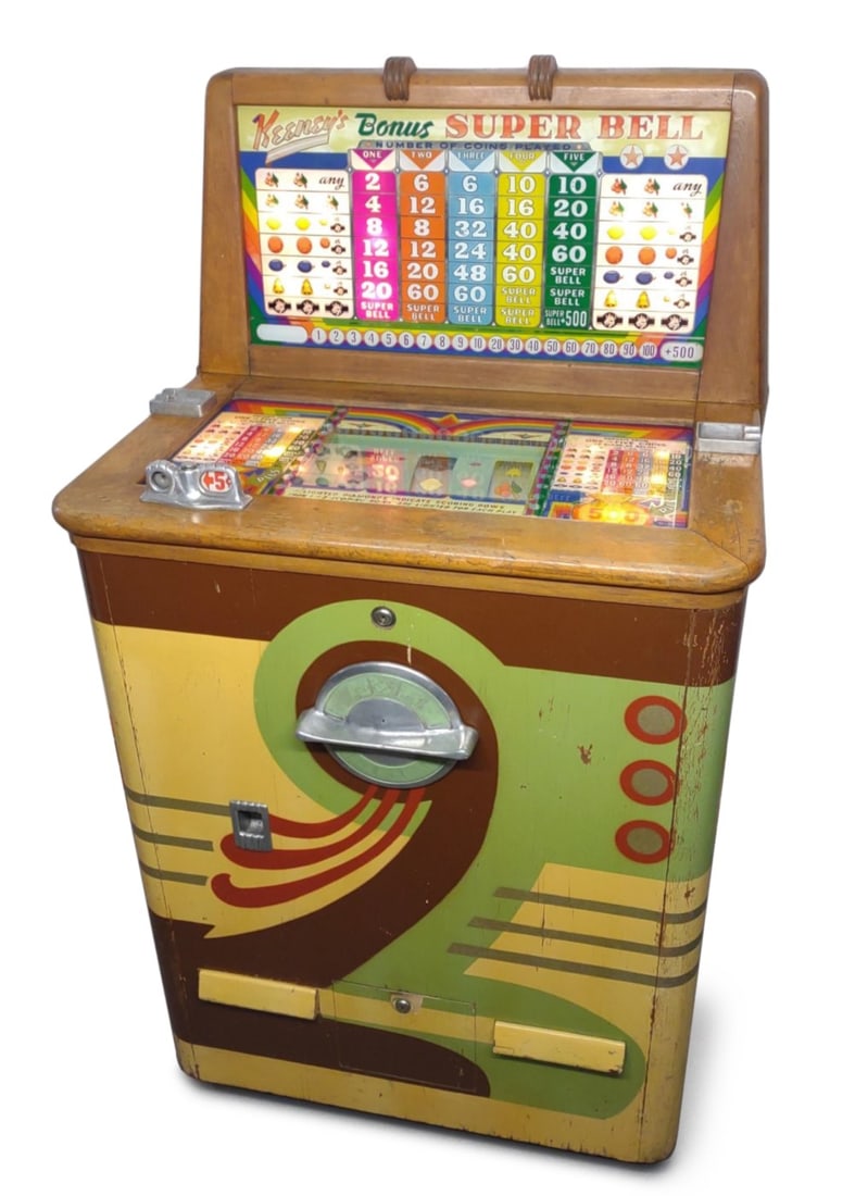 1940s Keeneys Super Bell Coin Op Slot Machine (1 of 17)