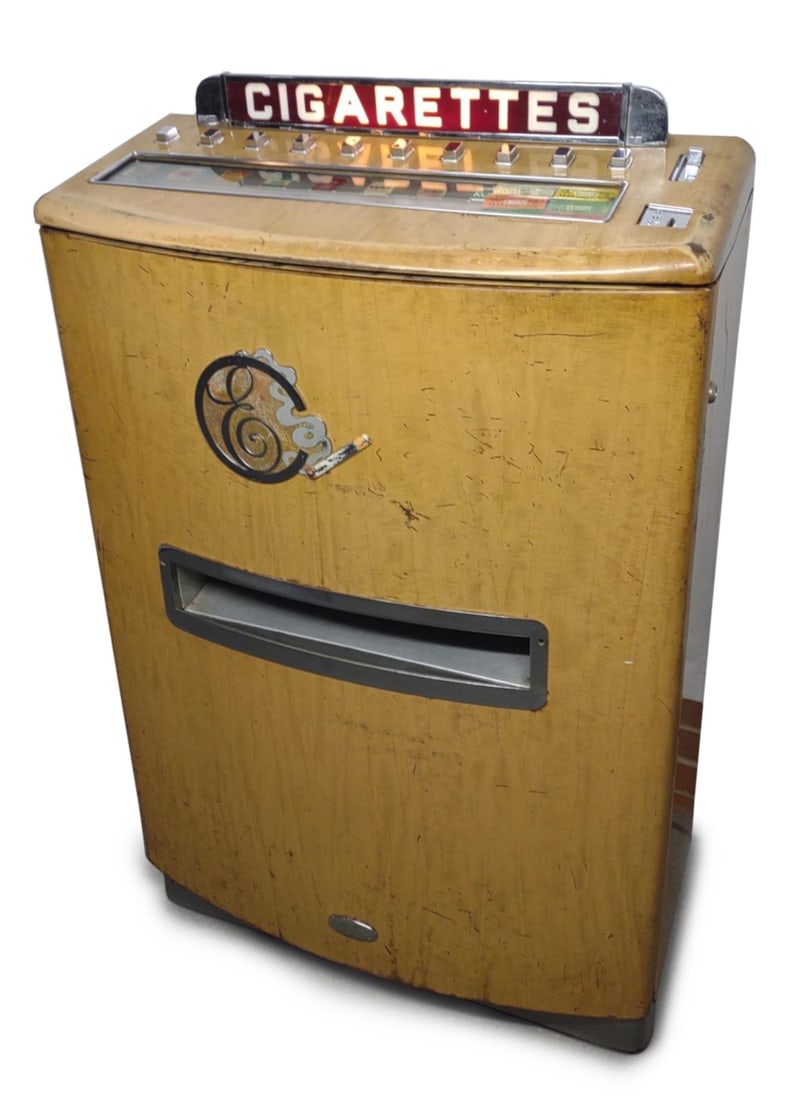 1940s Electro Coin Op. Cigarette Vending Machine (1 of 16)