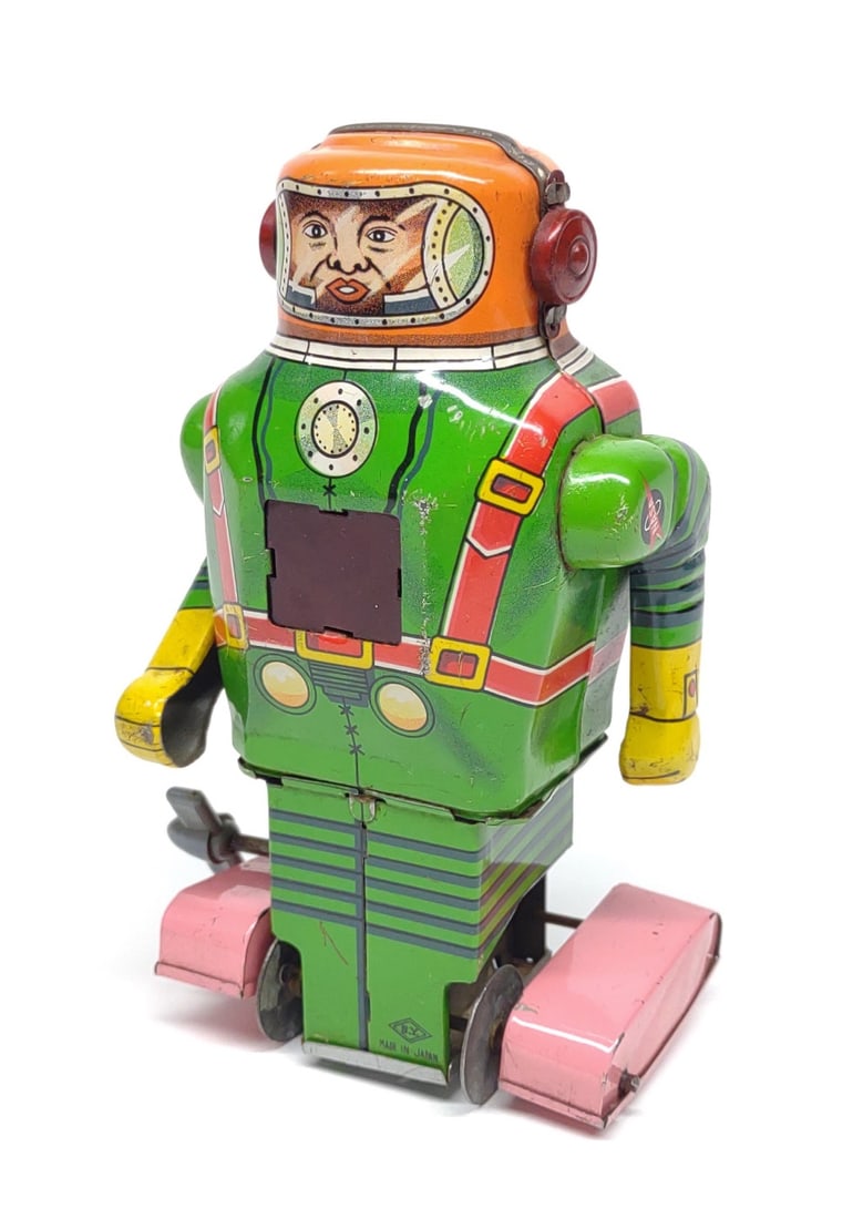 Japan Wind-up Tin Space Man Robot Toy (Yoneya) (1 of 9)